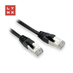 LYNX FTP patch kabel Cat5e černý / Patch kabel / FTP / Cat5e / 10 m (LX-FTP5E-100-BLACK)