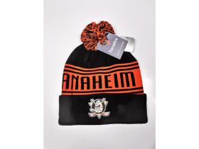 Fanatics Pánská zimní čepice Anaheim Ducks NHL A/CAP Beanie Cuff W/Pom