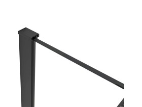 CERANO Profil pro sprchové zástěny Walk-in Onyx - 10 mm- černá matná - 30 mm