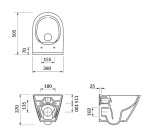 CERSANIT - WC MÍSA CITY OVAL NEW CLEANON K35-025