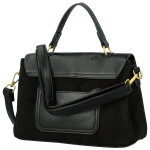 Módní dámská koženková kabelka do ruky Gabris, černá