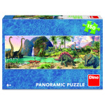 Puzzle Dinosauři u jezera 150 dílků panoramic - Dino