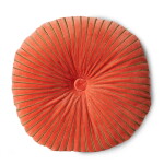 HK living Dekorativní sametový polštář Sienna Ø 50 cm, oranžová barva, textil