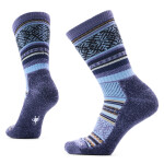 Dámské merino ponožky SMARTWOOL Everyday Cozy Fair Isle Sweater Crew Socks, Nightfall Blue velikost: 38-41 (M)