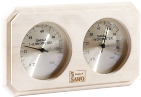 Saunový teploměr s vlhkoměrem - ASPEN