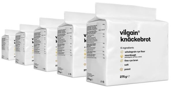 Vilgain Knäckebrot – 5× 275 g