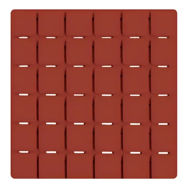 MSV QUADRO sada 5 protiskluzových podložek terakota / SBS kaučuk / 13 x 13 cm