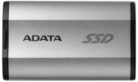 ADATA SD810 4TB stříbrná / Externí SSD / USB-C 3.2 Gen 2 / čtení: 2000MBps / zápis: 2000MBps / 5y (SD810-4000G-CSG)
