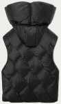 Černá trojrozměrná dámská oversize vesta (YD35) odstíny černé XS (34)