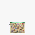 Taštičky na zip 3 ks LOQI ROSIE PINK Collection