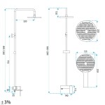 REA - Sprchový set Marco Gun Grey REA-P5600