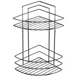 Koupelnová rohová polička dvoupatrová chromová MX0965