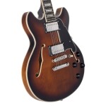 D'Angelico Premier Mini DC Double Cutaway Stop-Bar Tailpie CE Brown Bu