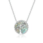 Stříbrný náhrdelník Strom života stříbro 925/1000, Stříbrná 45 cm