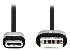 Nedis USB-C (M) - USB-A (M) černá / Kabel / USB 2.0 / 2 m (CCGL60600BK20)