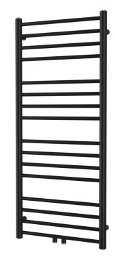 Radiátor kombinovaný SAT Paul 114x50 cm středové připojení černá matná SATRAPA1140500SBL SATRAPA1140500SBL
