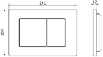 MEXEN - Fenixtlačítko 03 z nerezové oceli v jedné rovině /kompatibilní s Geberit Sigma UP300 a UP320/ 600312