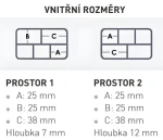 VERSUS Krabička VS 355SD / Rybářské potřeby / 9,7 × 6,4 × 2,5 cm