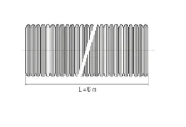 MIDAS Korugovaná trouba PE SN8 DN 930 x 6000 mm (OD930/ID800) bez hrdla