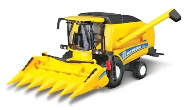 Bburago FARMLAND New Holland TC5.90 Kombajn s žacím strojem na kukuřici