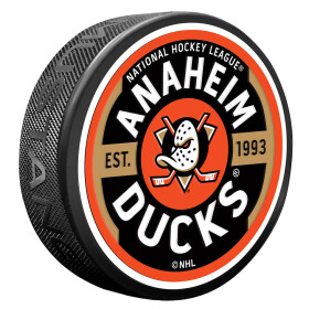 Mustang Puk Anaheim Ducks NHL Gear Textured Puck