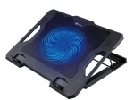 C-TECH CLP-S100 / Chladicí podložka pro notebook / 17" / 140mm ventilátor / modré LED podsvícení / 2x USB (CLP-S100)