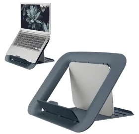 Leitz ERGO Cosy sametově šedá / Stojan pod notebook / Nastavitelná výška / 13-17" (64260089)