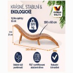 DBA Skládací zahradní lehátko Savora z akácie