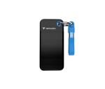 VERBATIM Externí SSD Pocket SSD 2TB, USB-C 3.1, černá/modrá EDF_714450