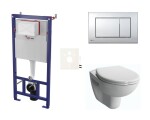 Cenově zvýhodněný závěsný WC set SAT do lehkých stěn / předstěnová montáž + WC VitrA Normus SIKOSSNORBO21K SIKOSSNORBO21K