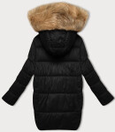 Černá dámská zimní bunda s ozdobnými kapsami J Style (5M3257-392) odstíny černé L (40)