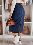 Dámská džínová maxi sukně s rozparkem BLUEVIC modrá FashionStreet CY0486 XL