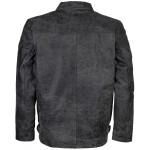 Pánská Kožená Bunda Jasper Grey Cracker Brixton Šedá Velikost: 7XL
