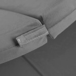 PLUSH NEST PLUSH NEST Plyšová hrací podložka ve tvaru květu Samet 120 × 120 × 5 cm šedá