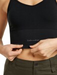 Dámské merino tílko ICEBREAKER Wmns 260 Seamless Rib Strappy Tank, Black velikost: M