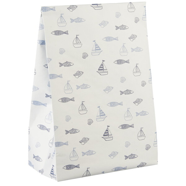 Ib Laursen Papírový sáček Sea 28,5 cm, krémová barva, papír