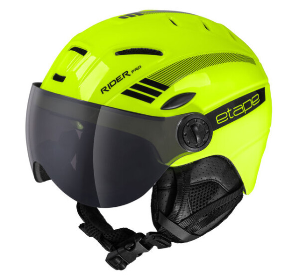 Etape dětská lyžařská přilba RIDER PRO, žlutá fluo (technologie In-mold, velikost S (53-55cm))