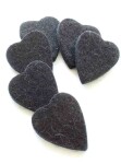 Timber Tones Felt Tones Heart Black Wool Felt