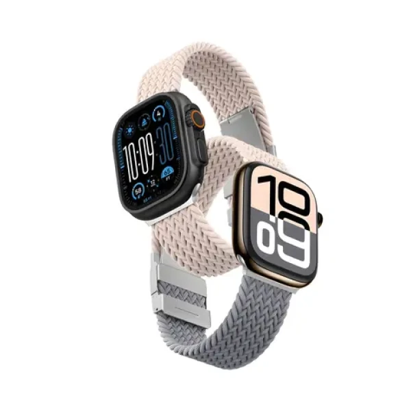 AmazingThing Blend Band Apple Watch 42mm růžovošedá/růžová / Řemínek pro Apple Watch / 2 ks