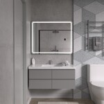 Erga Isabella, LED zrcadlo 100x80cm, 2760 lm, 6500K, přední/zadní osvětlení, ERG-V01-129-1080-00