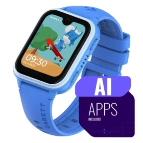 Garett Kids Vibe AI 4G modrá / Chytré hodinky / 1.78" AMOLED / videohovor / SOS / GPS / Wi-Fi / IP67 (VIBE_AI_4G_BLU)