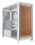 Corsair FRAME 5000D Wood RS bílá / Skříň / E-ATX / 3x USB-C / 2x 200mm + 1x 140mm / bez zdroje / průhledná bočnice (CC-9011354-WW)