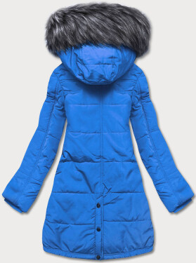 Světle modrá dámská zimní bunda (M-21305) odcienie niebieskiego