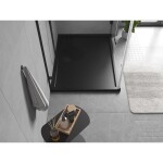 MEXEN - Flow sprchová vanička obdélníková slim 70 x 80, černá mat 46R707080