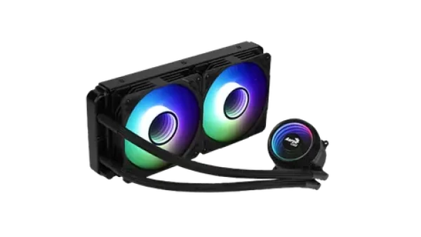 AeroCool Mirage L240 / komplet vodního chlazení / 2x 120mm / ARGB / Intel AMD (AEROPGSMIRAGE-L240-B)