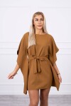 Šaty batwings Oversize camel