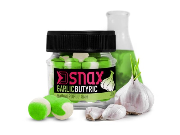 Delphin Plovoucí nástraha D Snax Pop Česnek-Butyric 20g - 8mm,Delphin Plovoucí nástraha D Snax Pop Česnek-Butyric 20g - 8mm