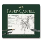 FABER-CASTELL Grafitové tužky v kovové krabičce / 19ks (112973)