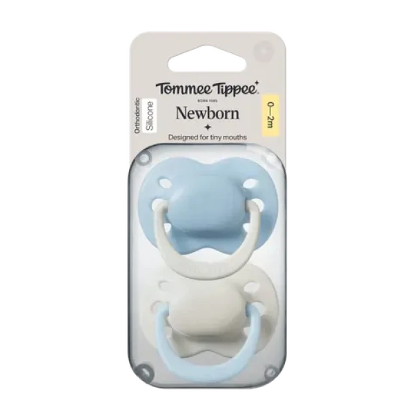 Tommee Tippee Newborn silikonový dudlík 0-2m BOY 2ks - více barevných variant (433659-T)