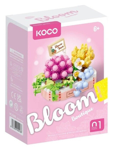 Stavebnice mini Květinové aranžmá sukulentů 249 dílků